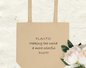 Eco Tote Bag | Say no to plastic | Eco sarcasm quotes | sostenibilidad medioambiental | Eco bolsa de tela | Canvastasche