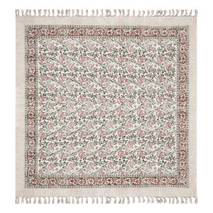 Square Area Rug Green 3x3 5x5 8x8 ft Washable Cotton Rugs Kitchen Floor Carpet Indoor Outdoor Dhurrie, Hand Block Print Rug Square Yoga Mat Custom Size Rug Handmade Cotton Rug, Large Square Rugs for Living Room, Bedroom, Dining Room