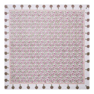 Square Area Rug Green 3x3 5x5 8x8 ft Washable Cotton Rugs Kitchen Floor Carpet Indoor Outdoor Dhurrie, Hand Block Print Rug Square Yoga Mat
