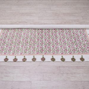 Square Area Rug Green 3x3 5x5 8x8 ft Washable Cotton Rugs Kitchen Floor Carpet Indoor Outdoor Dhurrie, Hand Block Print Rug Square Yoga Mat