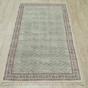 Cotton Area Rug Geometric Pattern Rug Red Bedroom Rug Handwoven Cotton Rug Block Printed Runner Custom Bohemian Rug 6x9 8x10 5x5 4x12 feet