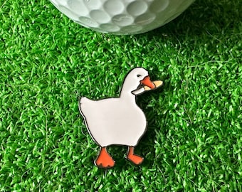 Cute goose with knife Golf Ball Marker - Golf Accessory  Awesome Golf Gift Idea, Boyfriend Golf, Husband Golf, Dad Golf, Christmas Gift