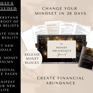 28-Day Money Abundance Manifestation Journal - Transform Your Mindset and Manifest Financial Success