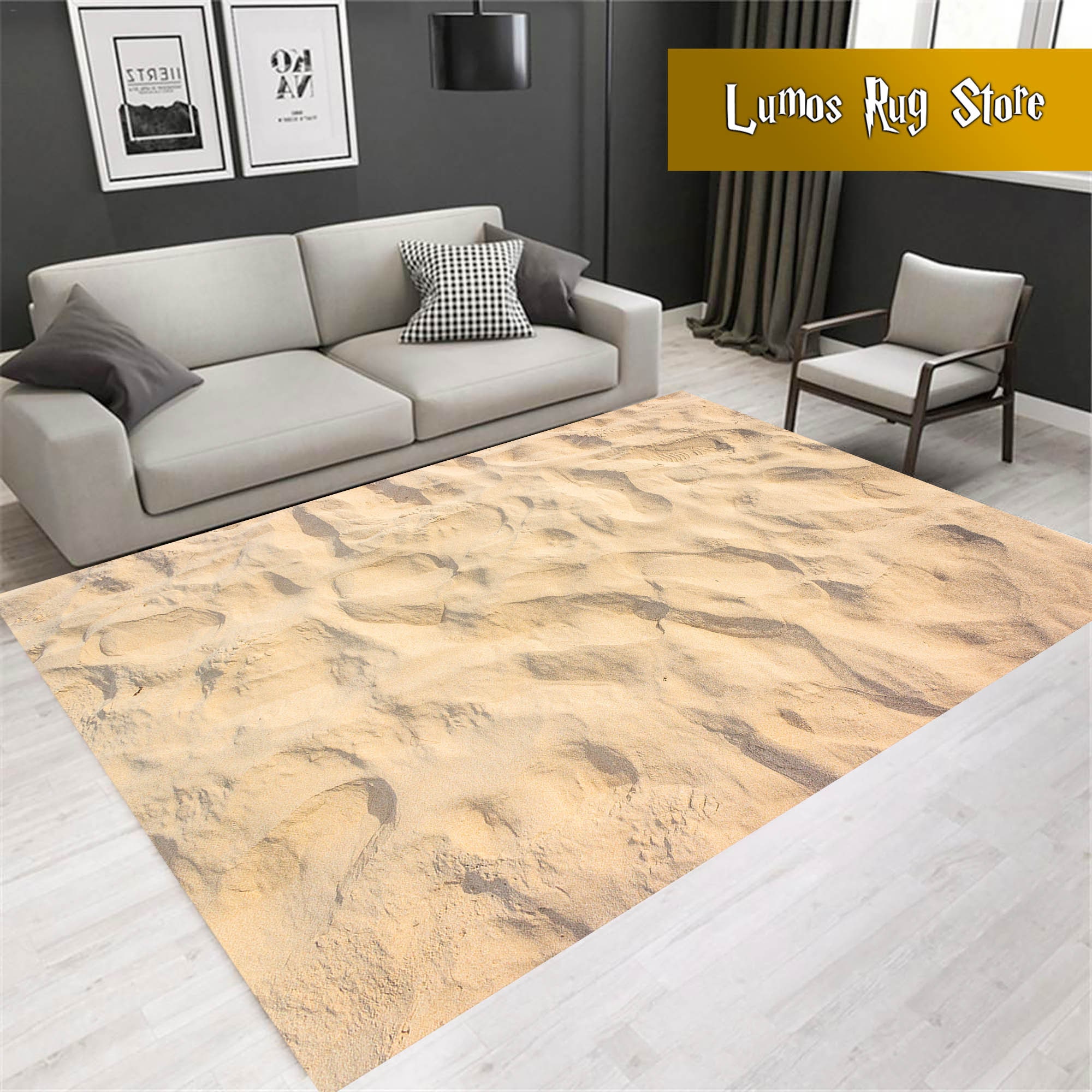 Sea Sand Teppich: Maritimer Sommer Wohnzimmer Dekor