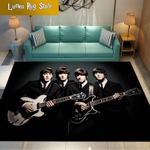The Beatles Rug, Music Rug, Fan Rug, The Beatles Gift Rug, Best Selling The Beatles, For Living Room Rug, Non Slip Rug, Custom Rug