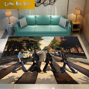 The Beatles Rug, Music Rug, Fan Rug, The Beatles Gift Rug, Best Selling The Beatles, For Living Room Rug, Non Slip Rug, Custom Rug