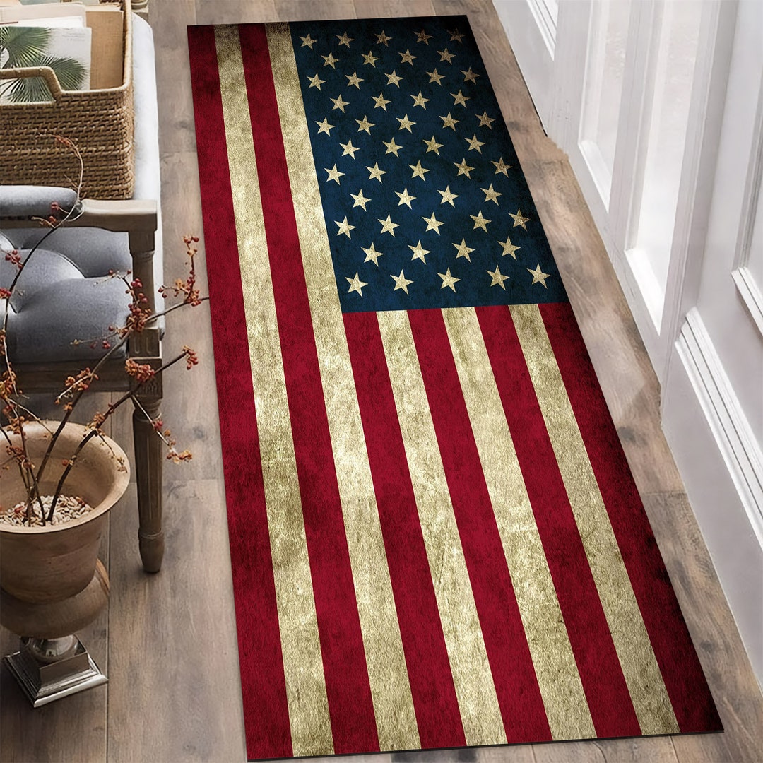 American Flag Rug,usa Rug,united States Flag Rug,america Flag Rug