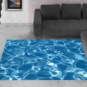 Ocean Wave Rug: Nautical Summer Home Decor