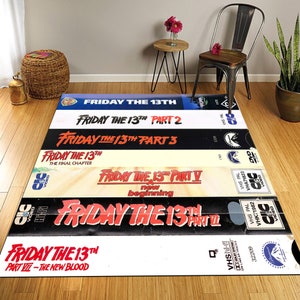 VHS Horror Film Teppich: Retro Halloween Dekor