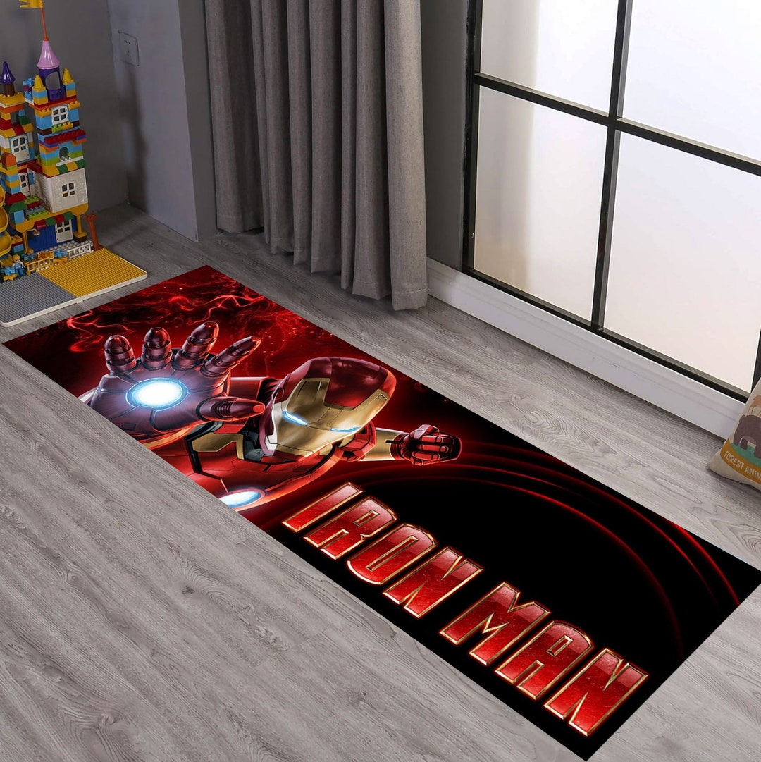 Iron Man Runner, Super Hero Runner, Kids Room Rug, Gift for Him, Iron ...