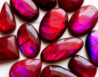 Purple Labradorite Cabochon Wholesale Lot, Treated Purple Labradorite By Weight With Different Shapes And Sizes Used For Jewelry Makin
