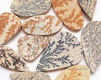 Amazing Quality Psilomelane Dendrite Wholesale Lot Cabochon By Weight With Different Shapes And Sizes Used For Jewelry Making
