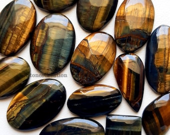 Multi Tiger Eye Cabochon Wholesale Lot By Weight With Different Shapes And Sizes Used For Jewelry Making