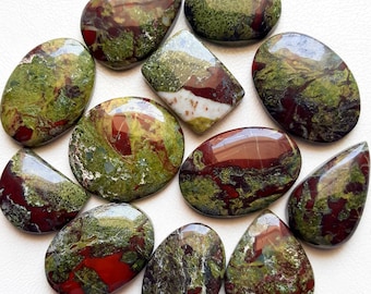 New Dragon Jasper Cabochon By Weight With Different Shapes And Sizes Used For Jewelry Making