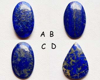 Lapis Lazuli Cabochon Edelstein, AAA + Natürlicher Lapis Lazuli Cabochon für handgemachten Schmuck und Wirewrap- SC3068-SC3071