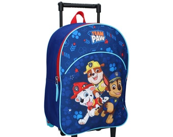 Vadobag Paw Patrol Kinder Reise Trolley Rucksack - Pups Rule, 33 cm, blau, Handgepäck