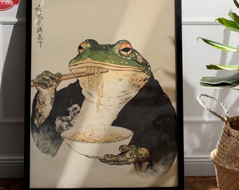 Matsumoto Hoji Frog Print: Vintage Japanese Animal Art