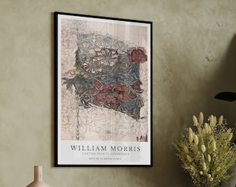 William Morris Botanical Print: Art Nouveau Vintage Home Decor