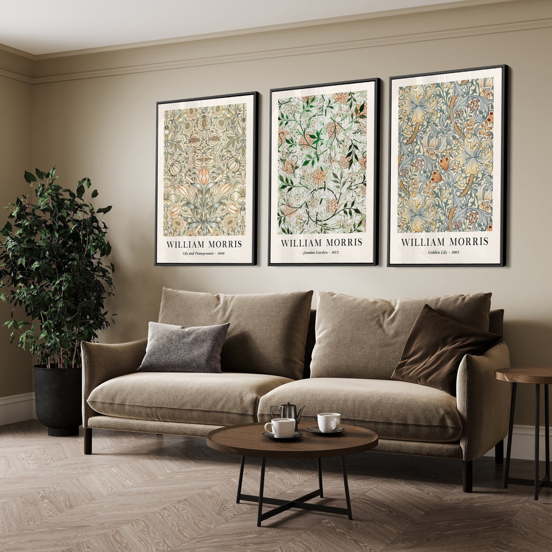 William Morris Prints Set, Botanical Art Nouveau Home Decor - Etsy