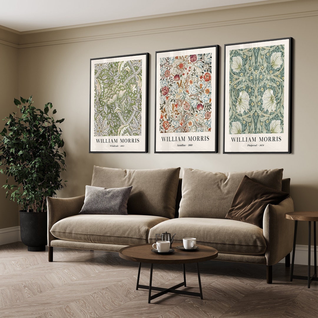 William Morris Print Set: Botanical Nouveau Vintage Art - Etsy