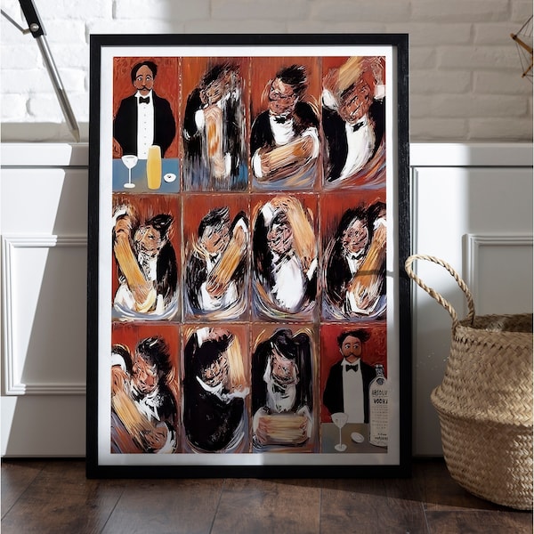 Guy Buffet Making of the Perfect Martini Print Etsy
