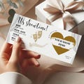 Personalised theatre show scratch reveal card, fake event surprise ticket, musical show reveal for birthday, gift idea, voucher