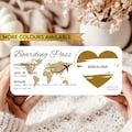 Personalised holiday boarding pass, scratch to reveal surprise, holiday birthday gift, scratch card destination reveal product logo