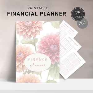 Personal Finance Organizer A4 Size, Debt Snowball Tracker, Instant Download Financial Planner, Money Management