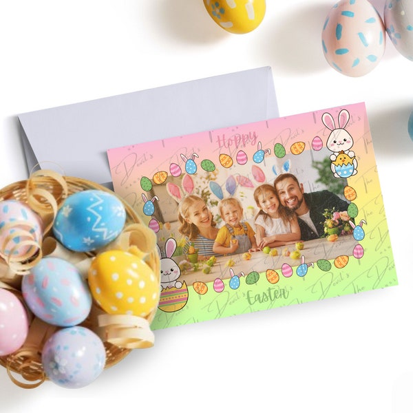 Editable Hoppy Easter Card | Digital