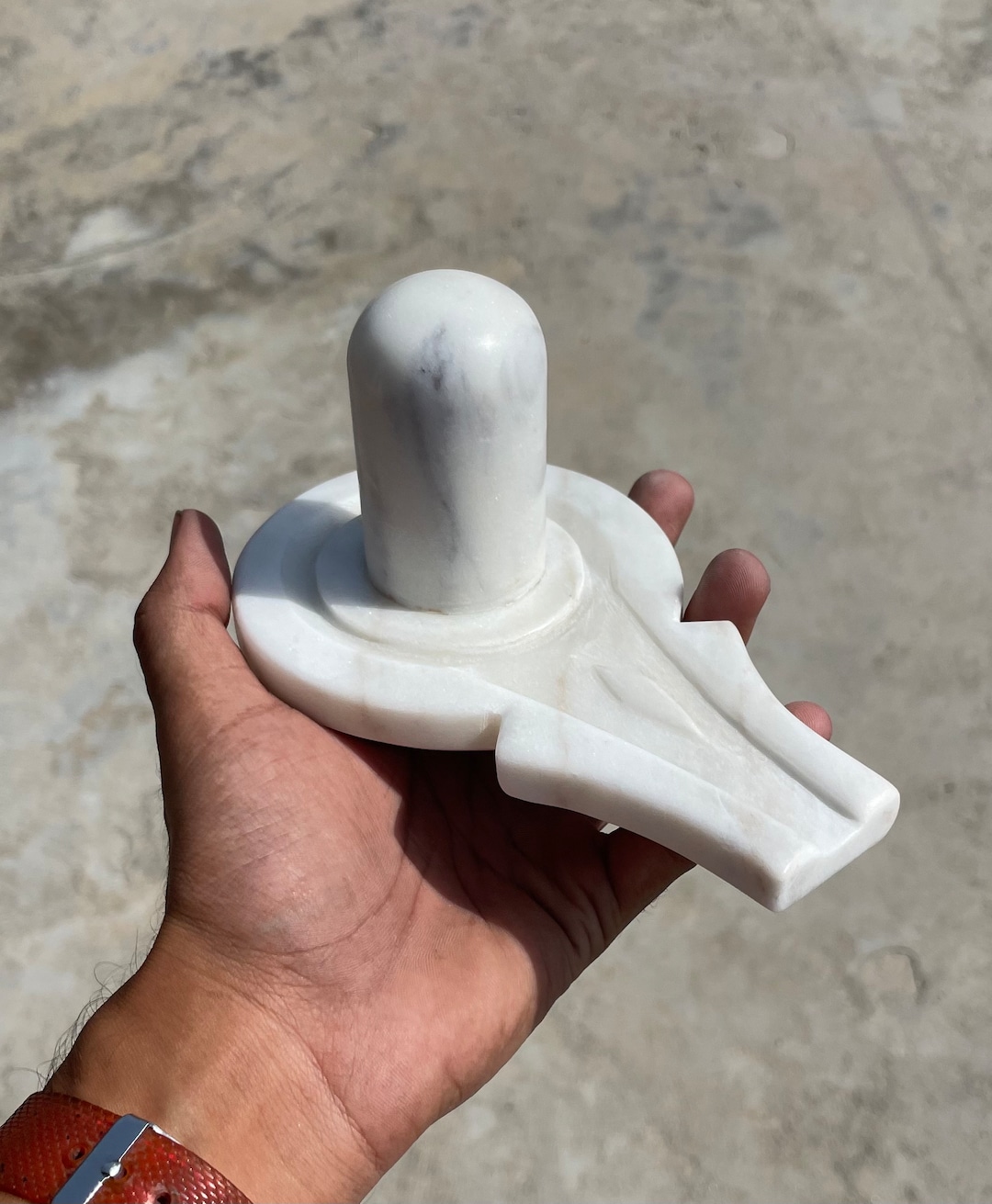 Marmeren Shivling 5 Inch Shiva Lingam Zwart Religieuze Shiva Lingam 300 Gram Thuis Tempel Pooja Decor