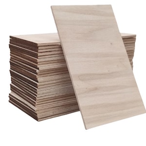 Populieren multiplex rechthoeken 15x9cm verkocht in verpakkingen van 10 - dikte 3mm - Kwaliteit B/BB - Voor lasersnijden en graveren, creaties