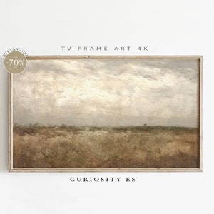 Samsung Frame TV Art,Abstract Landscape Oil Painting,Bronze Wall Art,TV Art Frame,Farmhouse Decor,Instant Download,Exclusive,STF-102.