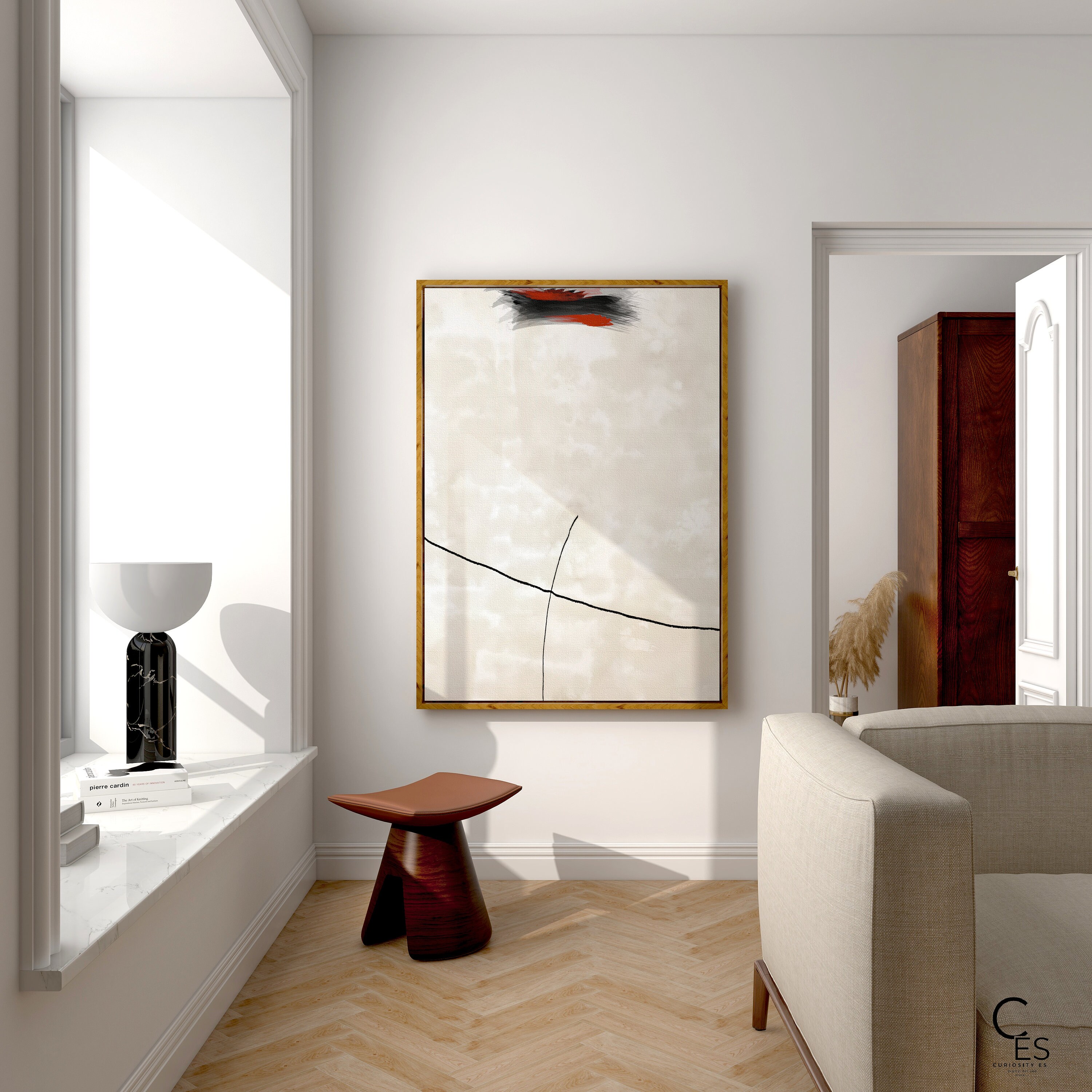 Wabi Sabi Printable Wall Art Set of 3,black Beige White, Abstract ...