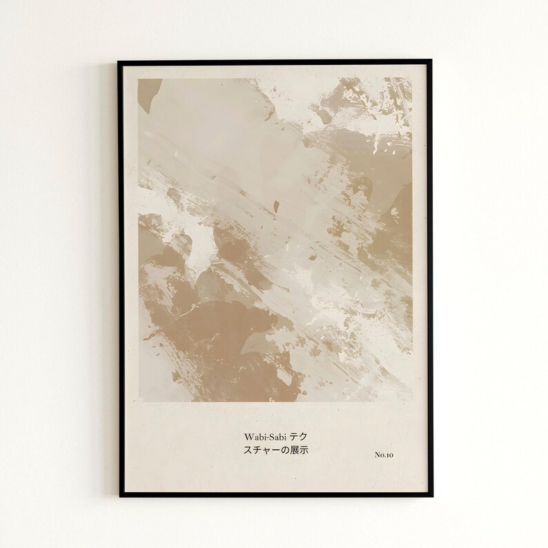 Wabi Sabi Printable Art Set of 2,eclectic Brown Wall Art,abstract ...