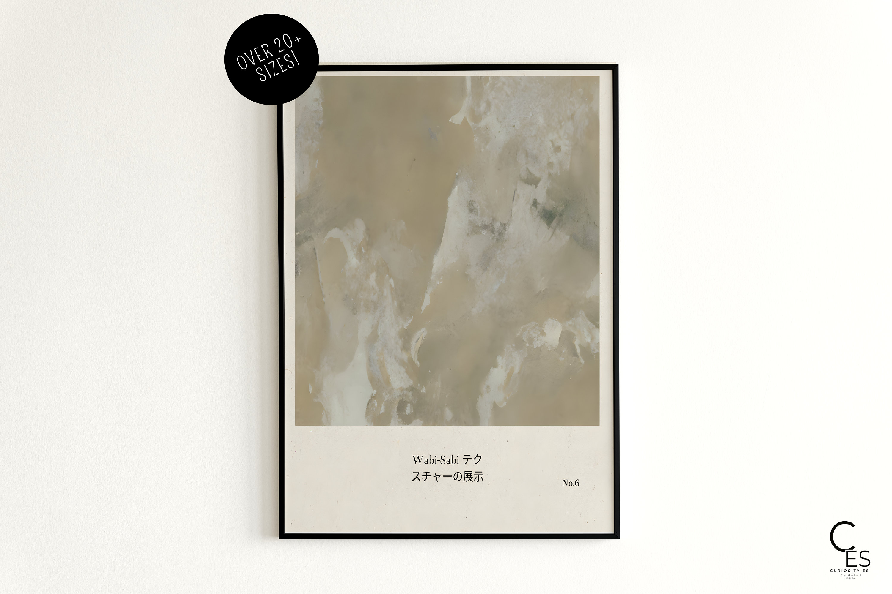 Wabi Sabi Printable Art Set of 2 Eclectic Brown Wall Art for Download ...