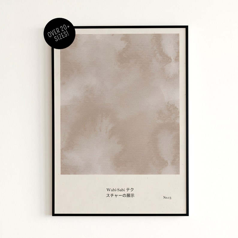 Wabi Sabi Printable Art Set of 2,eclectic Brown Wall Art,abstract ...