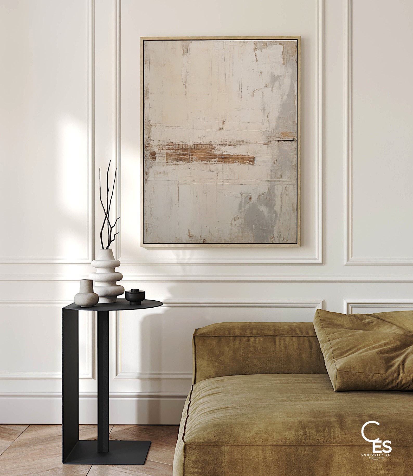 Wabi Sabi Printable Art Set of 2,eclectic Beige and Brown Wall Art ...