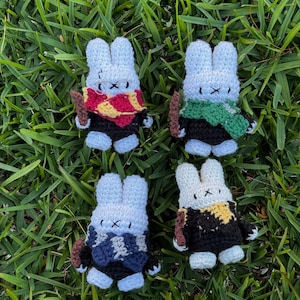 crochet harry potter inspired miffy!