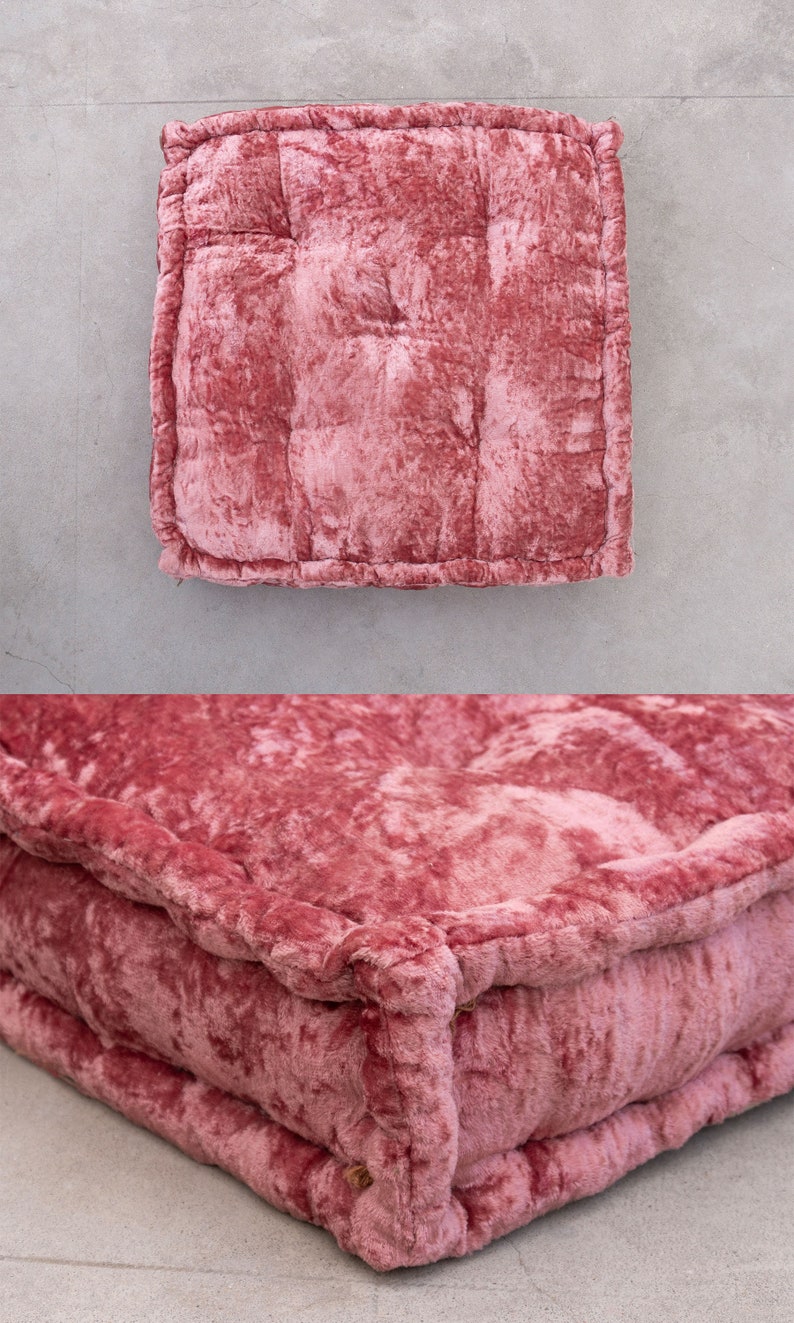 Velvet Floor Cushion Throw Pillow Seat Pad Window Seat Cushion Chair ...