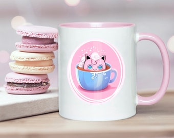 Jigglypuff Inspired Mug, 11oz
