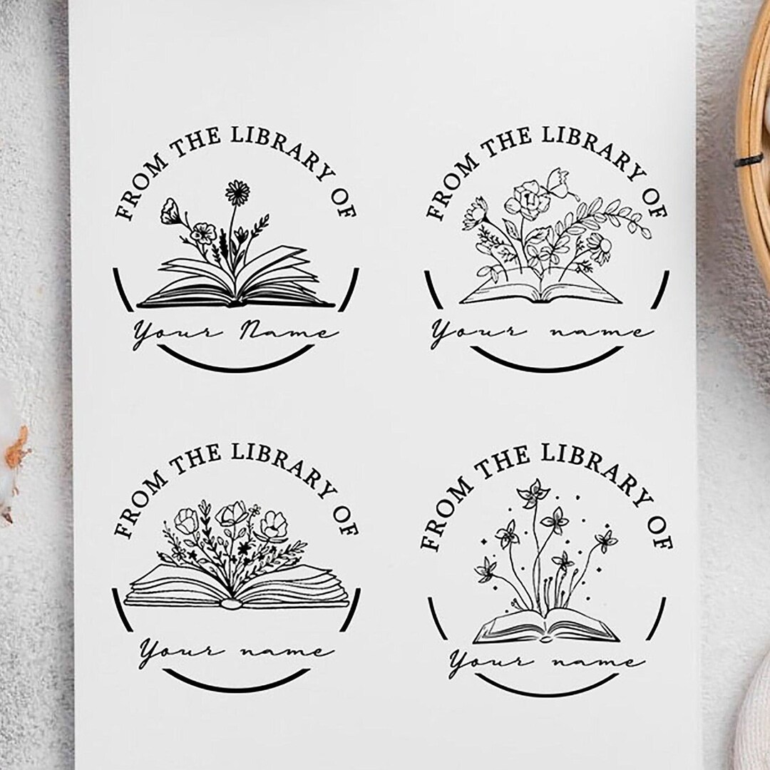 Book Embosser Personalized , From the Library of Stamp , Ex Libris ...