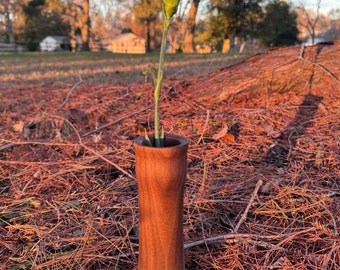 Walnut Flower Vase