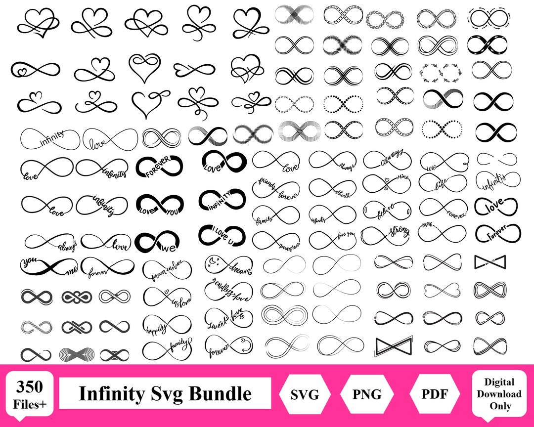 Infinity Svg, Infinity Love Svg Bundle, Forever Infinity Svg, Infinity ...