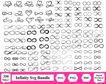 Infinity Svg, Infinity Love Svg Bundle, Forever Infinity Svg, Infinity Clipart, T Shirt Design, Infinity Heart Svg, Love Svg, Valentine Svg