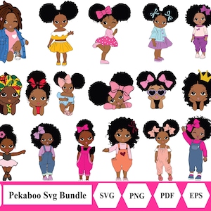 Peekaboo Girl Svg, Afro Girl Svg, cheveux soufflés, Black Girl Svg, Silhouette couper fichier, fichier coupe Cricut t-shirt conception svg, fichiers svg pour cricut,