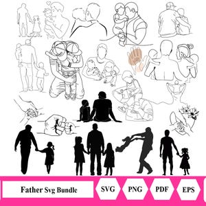 Vaders houden van svg-bundel, vader en kind svg, eps, png, pdf, vader citaat svg, vader en zoon svg, vader en dochter svg, Instant Download