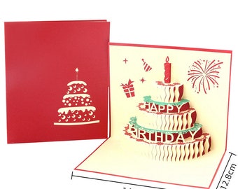 Carte d&#39;anniversaire pop-up Carte d&#39;anniversaire 3D