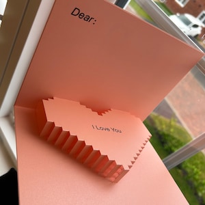 Tarjeta de amor emergente Tarjeta de San Valentín emergente para novia/esposa/marido/novio/ella/él/amante