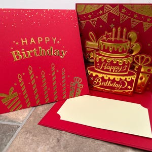 Cartão de aniversário pop-up 3d para crianças amantes de abacate Cartão de aniversário para seu cartão de aniversário para ele