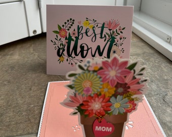 3d Pop Up Mother's day card Best Mum card for mom, wife, for her  15.5*13cm